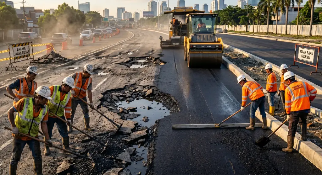 Jasa Pengaspalan Terdekat, Solusi Cepat Jalan Rusak Jadi Mulus